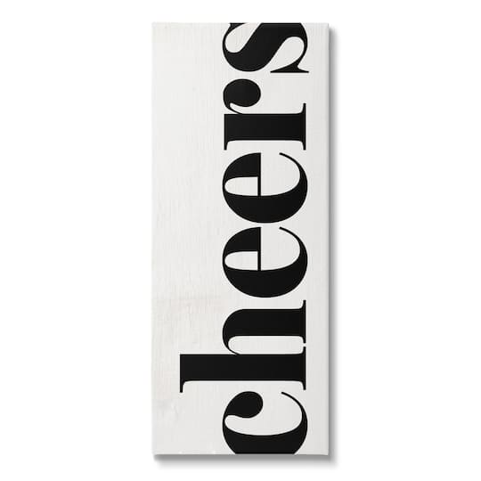 Stupell Industries Cheers Holiday Kitchen Sign Canvas Wall Art